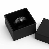 White Couple Dolphins Maori Polynesian Style Spinner Ring - Polynesian Pride
