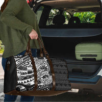 White Couple Dolphins Maori Polynesian Style Travel Bag - Polynesian Pride