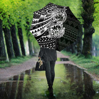 White Couple Dolphins Maori Polynesian Style Umbrella LT9 - Polynesian Pride