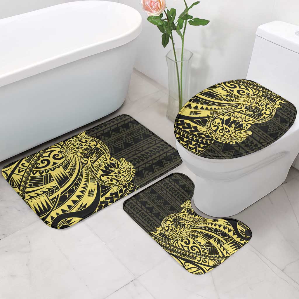 Yellow Couple Dolphins Maori Polynesian Style Bathroom Set LT9 - Polynesian Pride