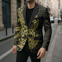 Yellow Couple Dolphins Maori Polynesian Style Blazer LT9 - Polynesian Pride