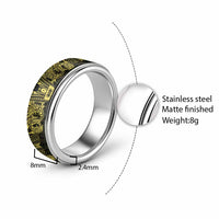 Yellow Couple Dolphins Maori Polynesian Style Classic Ring - Polynesian Pride