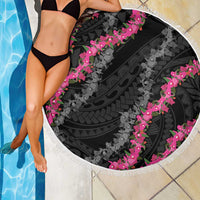 Guam Bougainvillea Lei Beach Blanket Chamorro Tribal Pattern