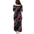 Guam Bougainvillea Lei Puletasi Chamorro Tribal Pattern