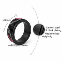 Guam Bougainvillea Lei Spinner Ring Chamorro Tribal Pattern - Polynesian Pride