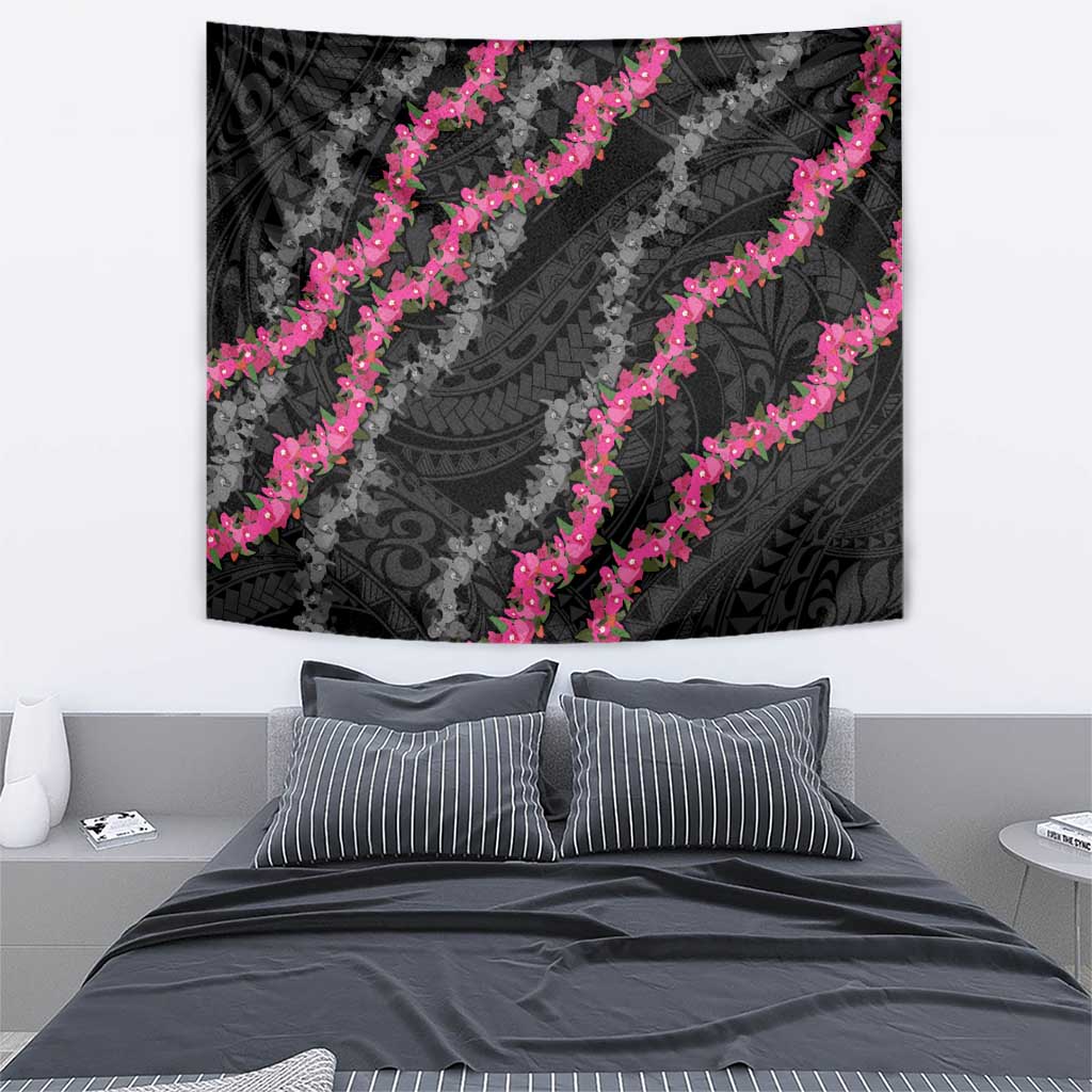 Guam Bougainvillea Lei Tapestry Chamorro Tribal Pattern LT9 - Polynesian Pride