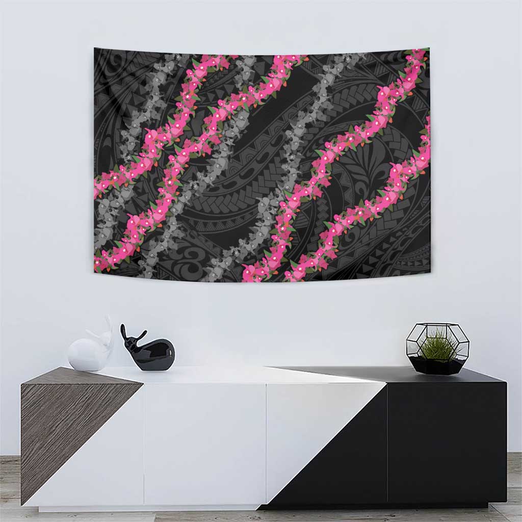 Guam Bougainvillea Lei Tapestry Chamorro Tribal Pattern LT9 - Polynesian Pride