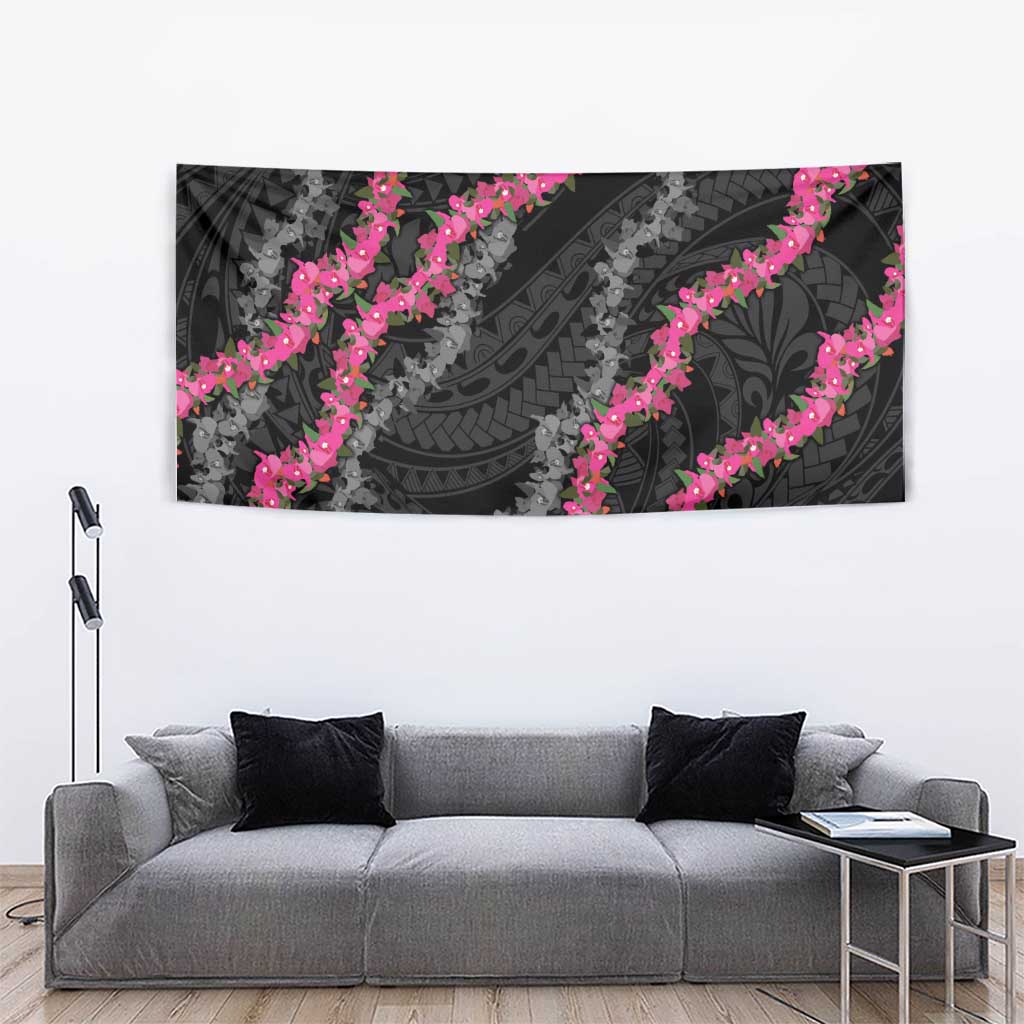 Guam Bougainvillea Lei Tapestry Chamorro Tribal Pattern LT9 - Polynesian Pride