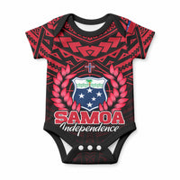 Samoa Independence Day Baby Onesie Ulafa Polynesian Unique Red No1 LT9 Red - Polynesian Pride