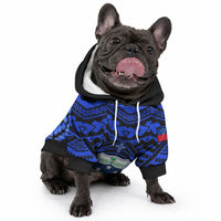 Samoa Independence Day Pet Hoodie Ulafa Polynesian Unique Blue No1 LT9 - Polynesian Pride