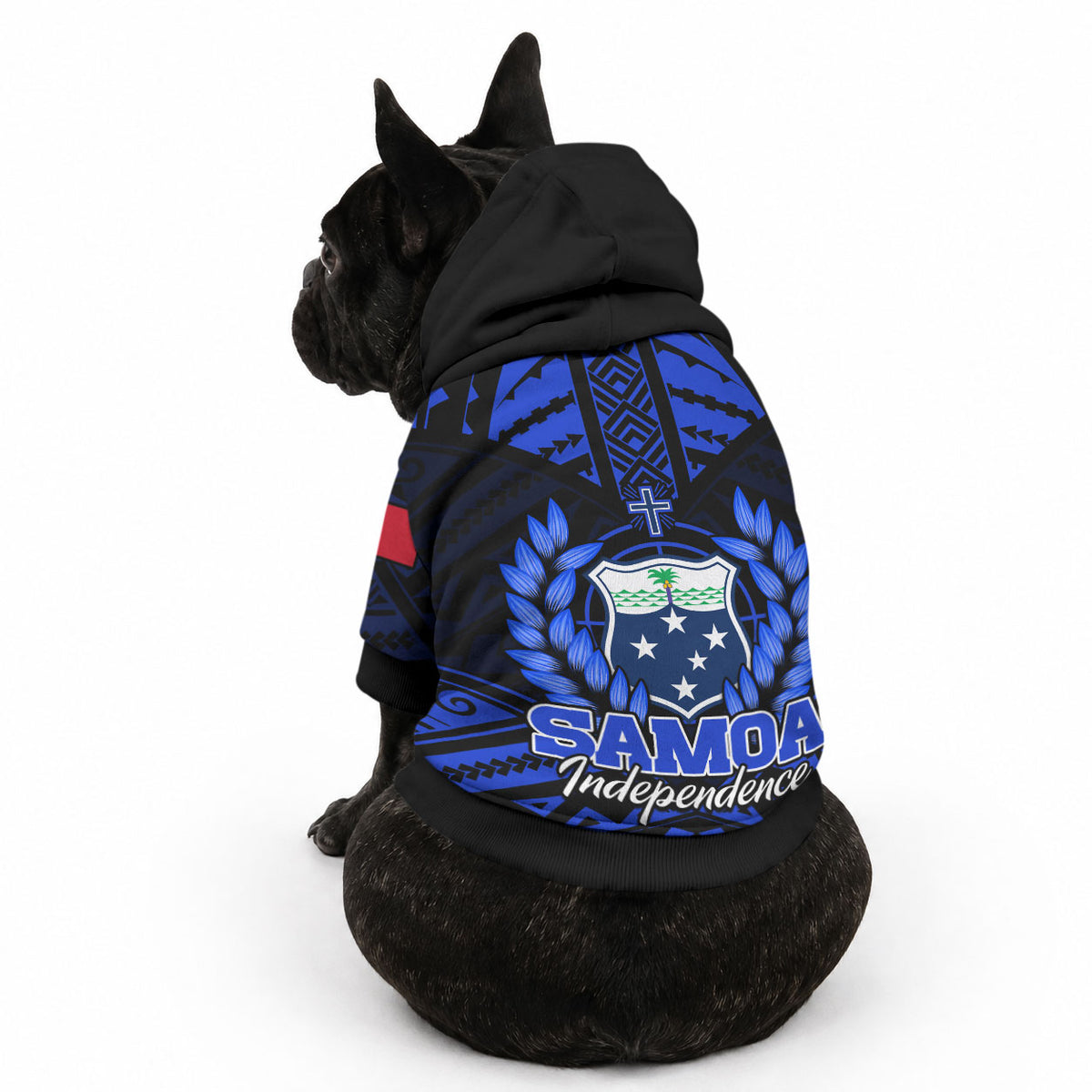 Samoa Independence Day Pet Hoodie Ulafa Polynesian Unique Blue No3 LT9 - Polynesian Pride
