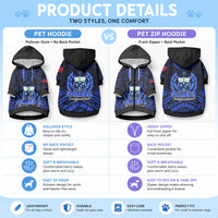 Samoa Independence Day Pet Hoodie Ulafa Polynesian Unique Blue No3 LT9 - Polynesian Pride