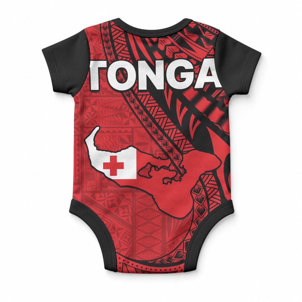 Polynesian Tonga Baby Onesie Tribal Pattern Unique Version LT9 - Polynesian Pride