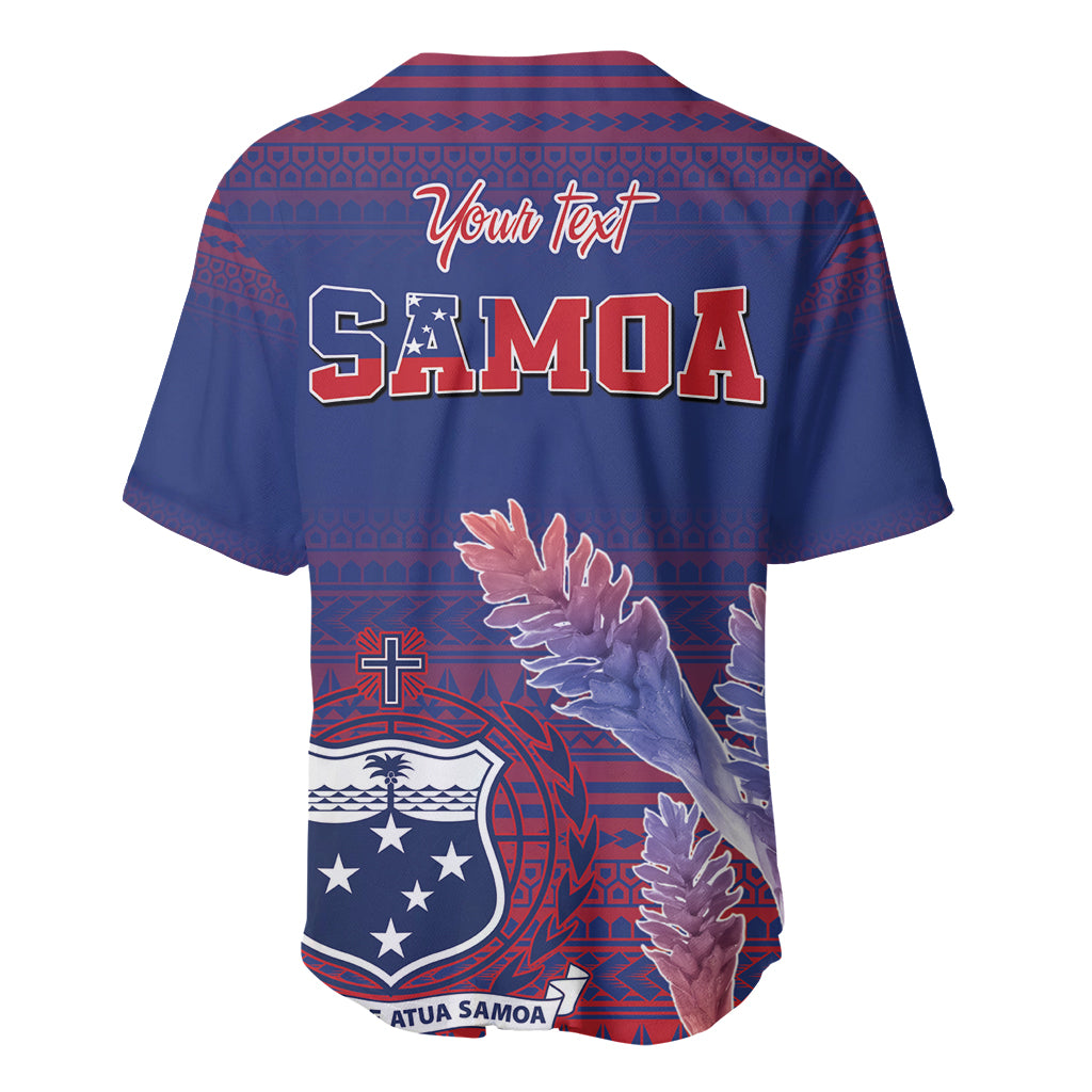 Custom Samoa 1962 Independence Day Custom Baseball Jersey Manuia le Aso Tuto'atasi Ula Nifo Blue Art LT9 - Polynesian Pride