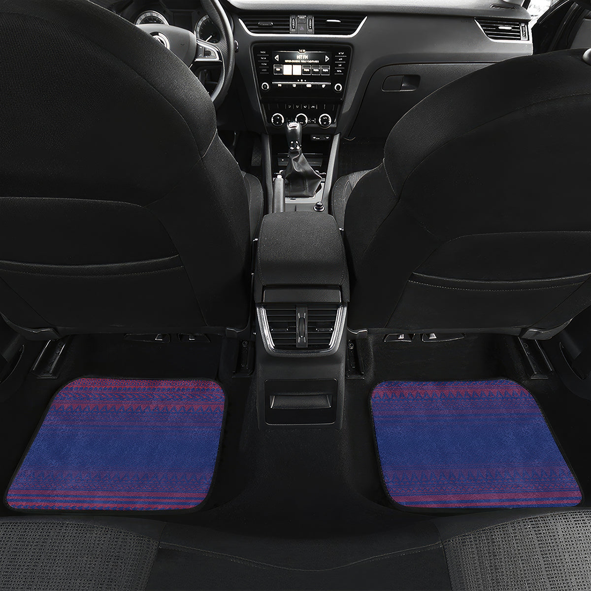 Custom Samoa 1962 Independence Day Custom Car Mats Manuia le Aso Tuto'atasi Ula Nifo Blue Art