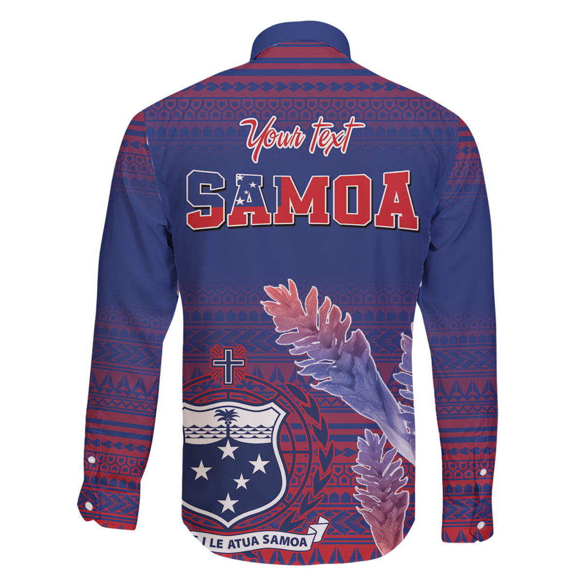 Custom Samoa 1962 Independence Day Custom Family Matching Off Shoulder Maxi Dress and Hawaiian Shirt Manuia le Aso Tuto'atasi Ula Nifo Blue Art LT9 - Polynesian Pride