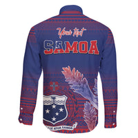 Custom Samoa 1962 Independence Day Custom Family Matching Tank Maxi Dress and Hawaiian Shirt Manuia le Aso Tuto'atasi Ula Nifo Blue Art LT9 - Polynesian Pride
