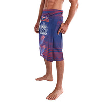 Custom Samoa 1962 Independence Day Custom Lavalava Manuia le Aso Tuto'atasi Ula Nifo Blue Art LT9 - Polynesian Pride