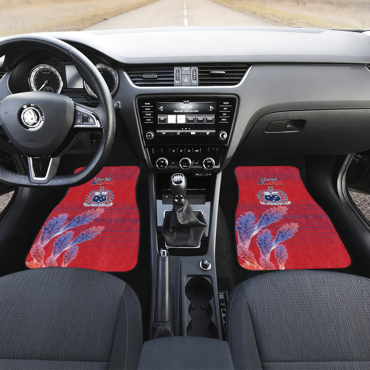 Custom Samoa 1962 Independence Day Custom Car Mats Manuia le Aso Tuto'atasi Ula Nifo Red Art