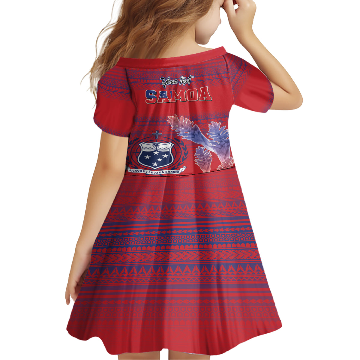 Custom Samoa 1962 Independence Day Custom Family Matching Short Sleeve Bodycon Dress and Hawaiian Shirt Manuia le Aso Tuto'atasi Ula Nifo Red Art LT9 - Polynesian Pride