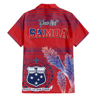 Custom Samoa 1962 Independence Day Custom Family Matching Short Sleeve Bodycon Dress and Hawaiian Shirt Manuia le Aso Tuto'atasi Ula Nifo Red Art LT9 - Polynesian Pride