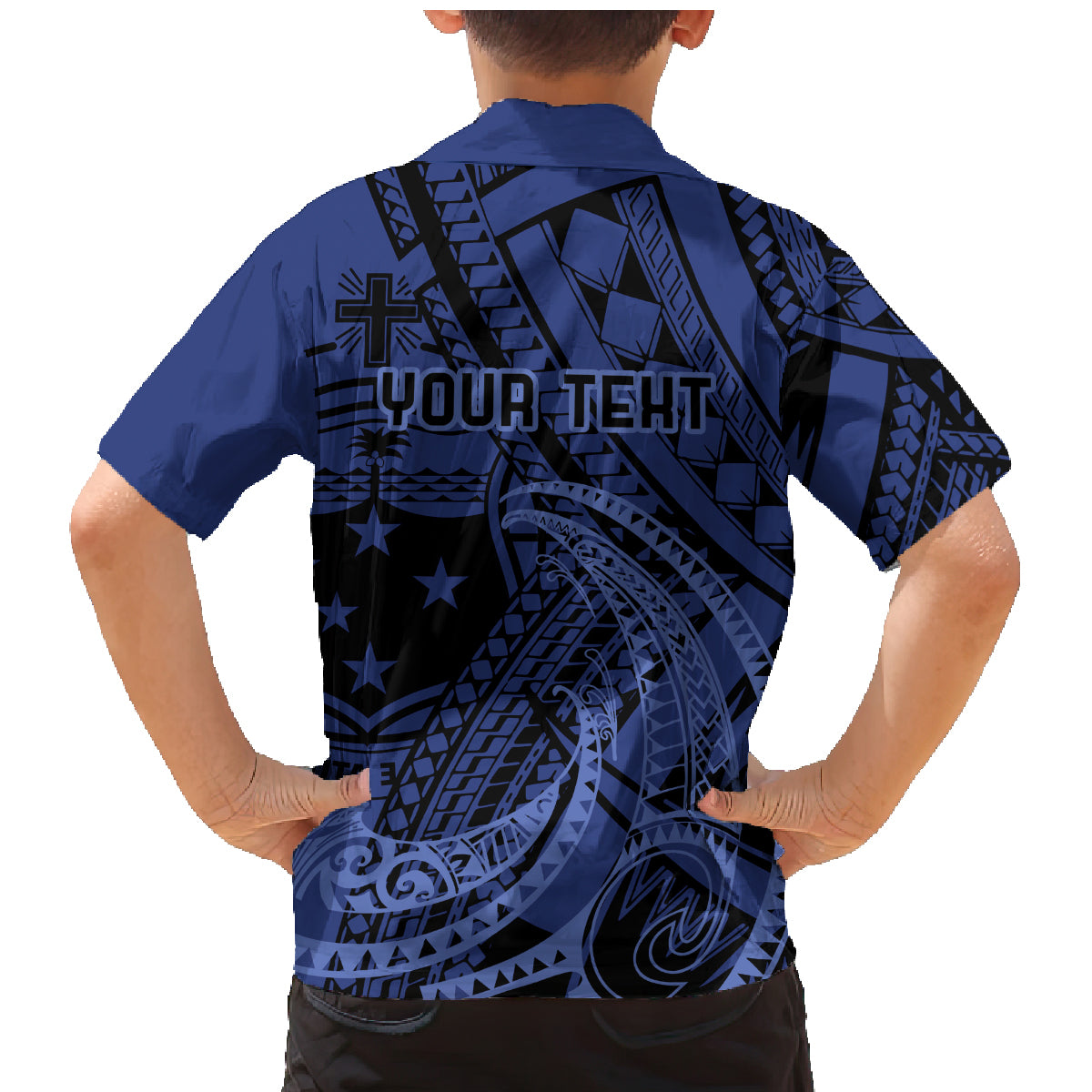 Custom Samoa 62nd Manuia le Aso Tuto'atasi Family Matching Mermaid Dress and Hawaiian Shirt Samoan Tatau Blue Art LT9 - Polynesian Pride