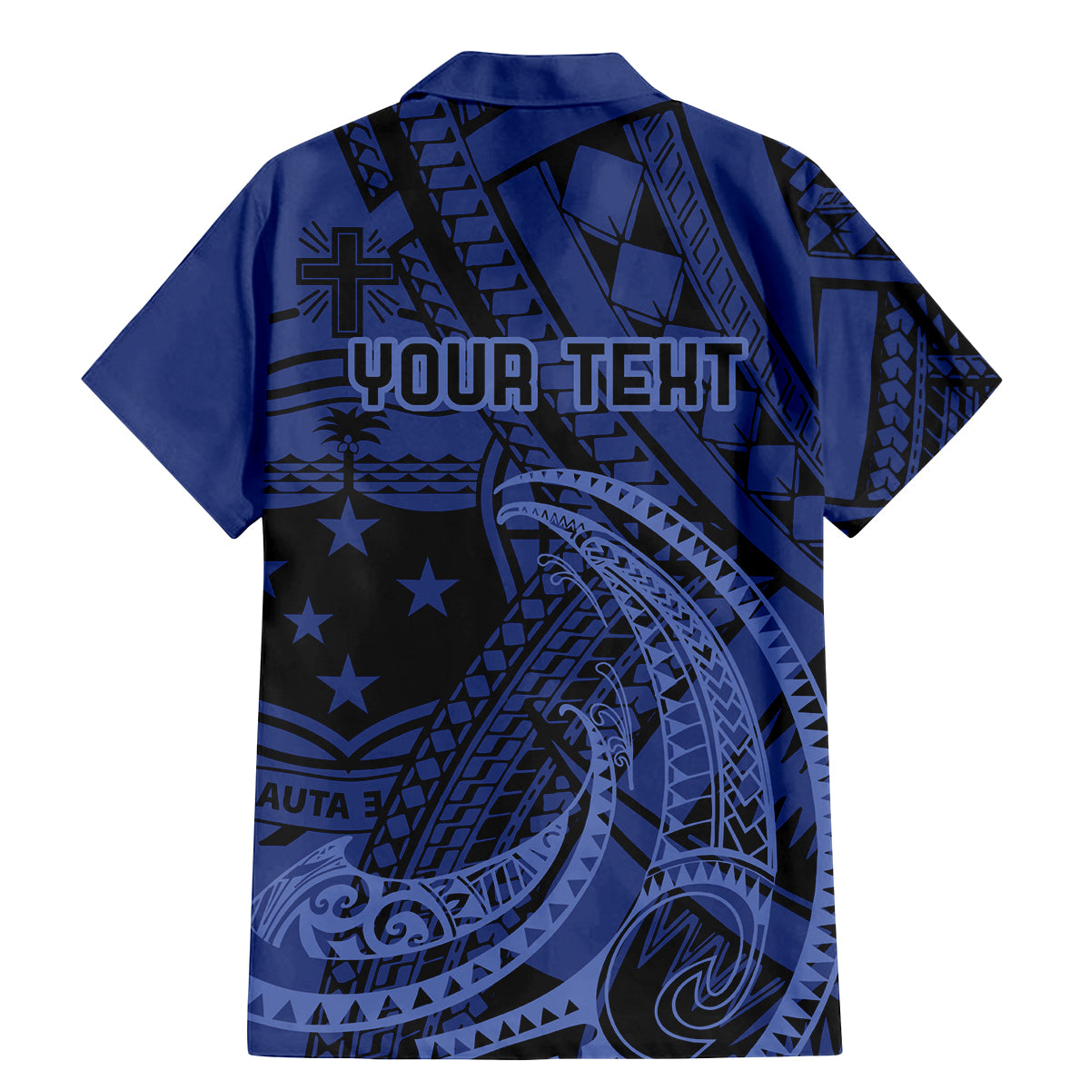 Custom Samoa 62nd Manuia le Aso Tuto'atasi Family Matching Mermaid Dress and Hawaiian Shirt Samoan Tatau Blue Art LT9 - Polynesian Pride