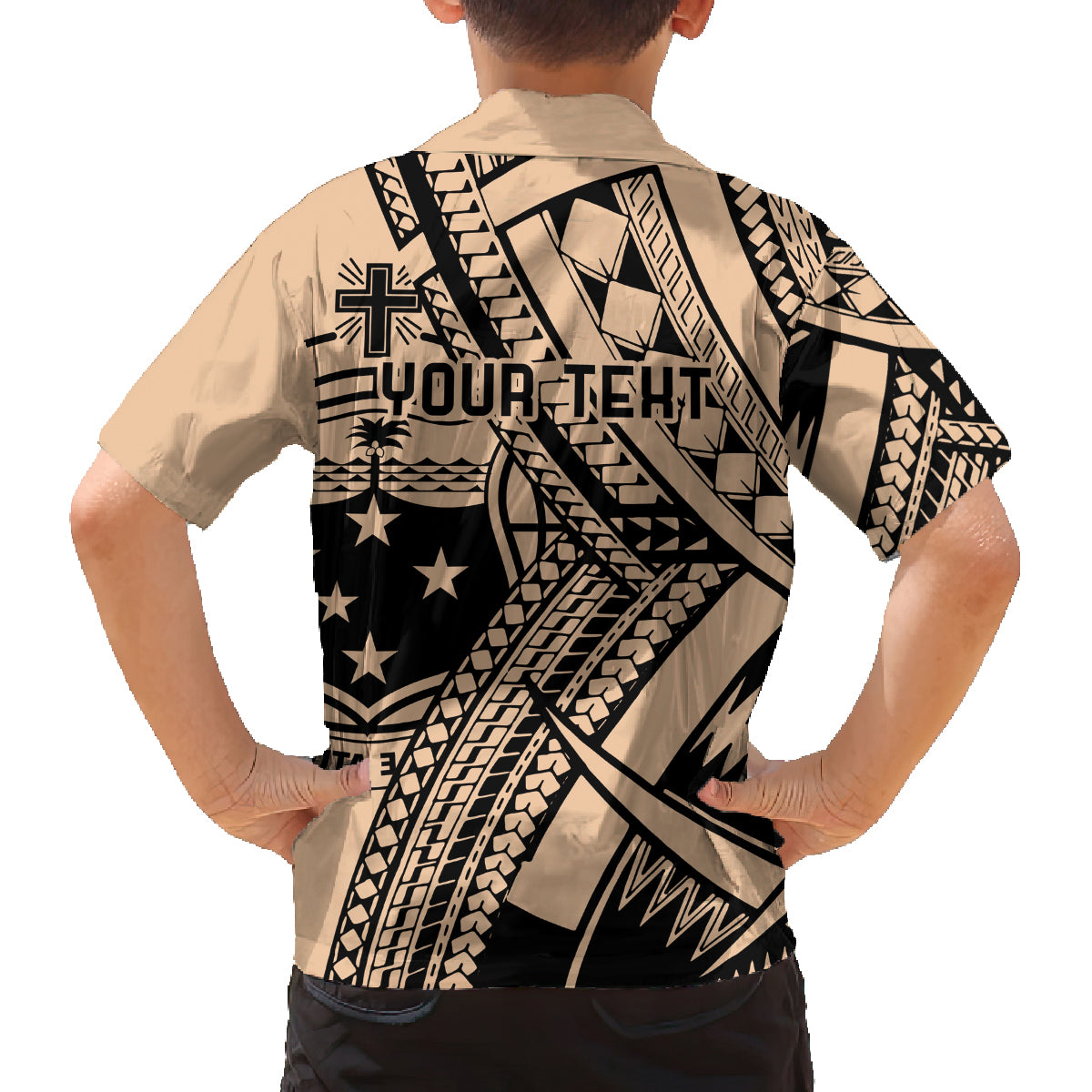 Custom Samoa Manuia le 62 Tausaga O le Tutoatasi Family Matching Off Shoulder Maxi Dress and Hawaiian Shirt Samoan Tatau Beige Art LT9 - Polynesian Pride