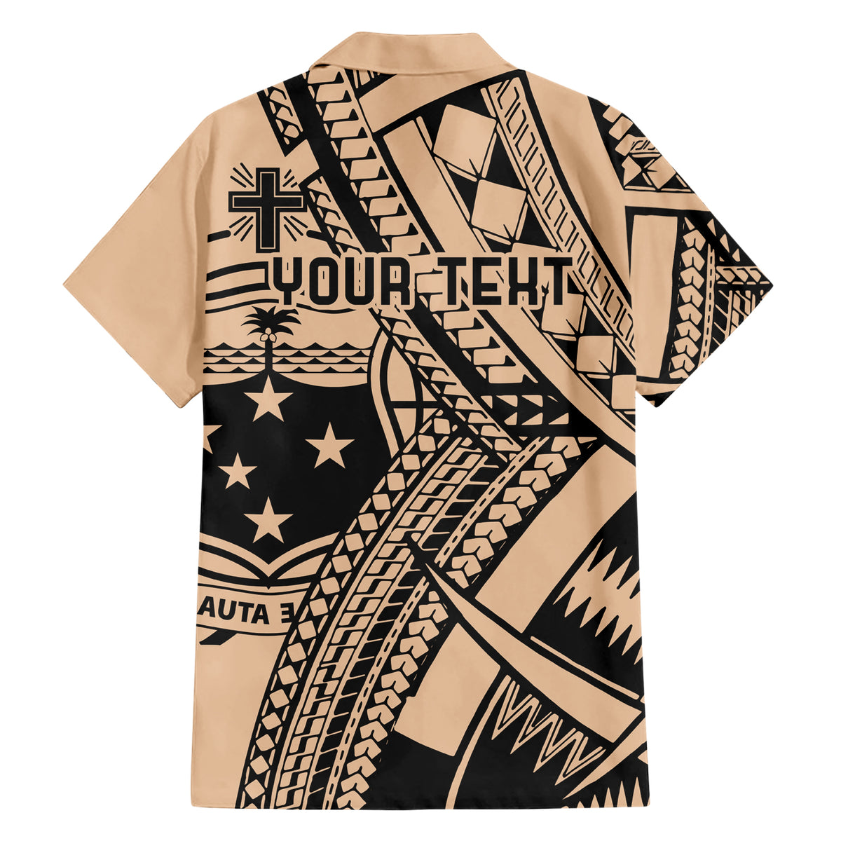 Custom Samoa Manuia le 62 Tausaga O le Tutoatasi Family Matching Short Sleeve Bodycon Dress and Hawaiian Shirt Samoan Tatau Beige Art LT9 - Polynesian Pride