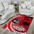 Custom Samoa Manuia le 62 Tausaga O le Tuto’atasi Area Rug Samoan Tatau Red Art