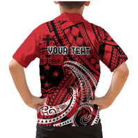 Custom Samoa Manuia le 62 Tausaga O le Tutoatasi Family Matching Mermaid Dress and Hawaiian Shirt Samoan Tatau Red Art LT9 - Polynesian Pride