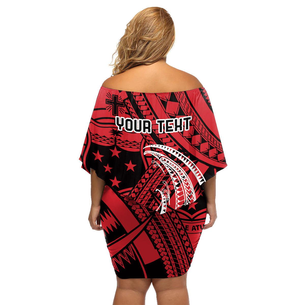Custom Samoa Manuia le 62 Tausaga O le Tutoatasi Family Matching Off Shoulder Short Dress and Hawaiian Shirt Samoan Tatau Red Art LT9 - Polynesian Pride