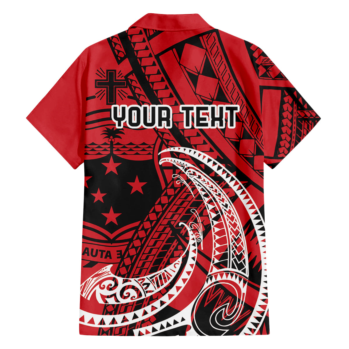 Custom Samoa Manuia le 62 Tausaga O le Tutoatasi Family Matching Tank Maxi Dress and Hawaiian Shirt Samoan Tatau Red Art LT9 - Polynesian Pride