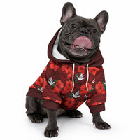 Tonga Rugby Pet Hoodie Polynesian Style With Hibiscus LT9 - Polynesian Pride