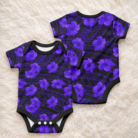 Polynesian Pride Hawaii Style With Hibiscus Baby Onesie Blue LT9 - Polynesian Pride