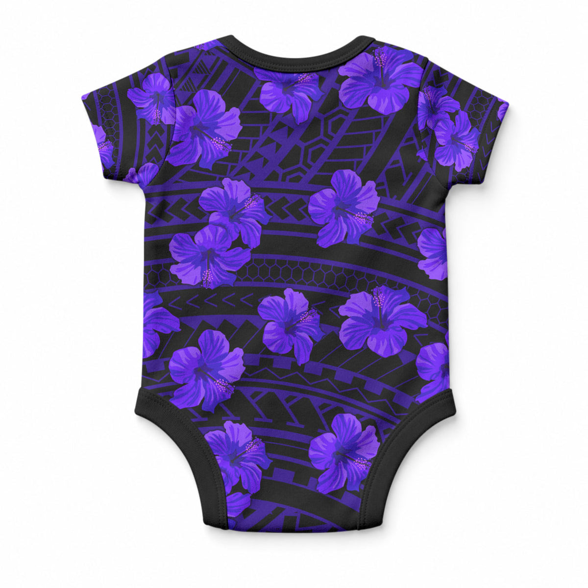 Polynesian Pride Hawaii Style With Hibiscus Baby Onesie Blue LT9 - Polynesian Pride