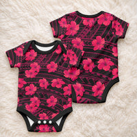 Polynesian Pride Hawaii Style With Hibiscus Baby Onesie Pink LT9 - Polynesian Pride