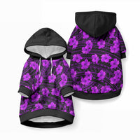 Polynesian Pride Hawaii Style With Hibiscus Pet Hoodie Purple LT9 Pullover Purple - Polynesian Pride