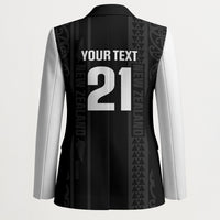 Custom New Zealand Football White Fern Supporter Blazer LT9 - Polynesian Pride