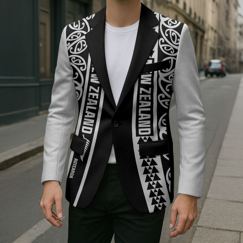 Custom New Zealand Football White Fern Supporter Blazer LT9 - Polynesian Pride