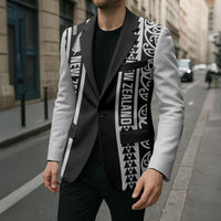 Custom New Zealand Football White Fern Supporter Blazer LT9 - Polynesian Pride