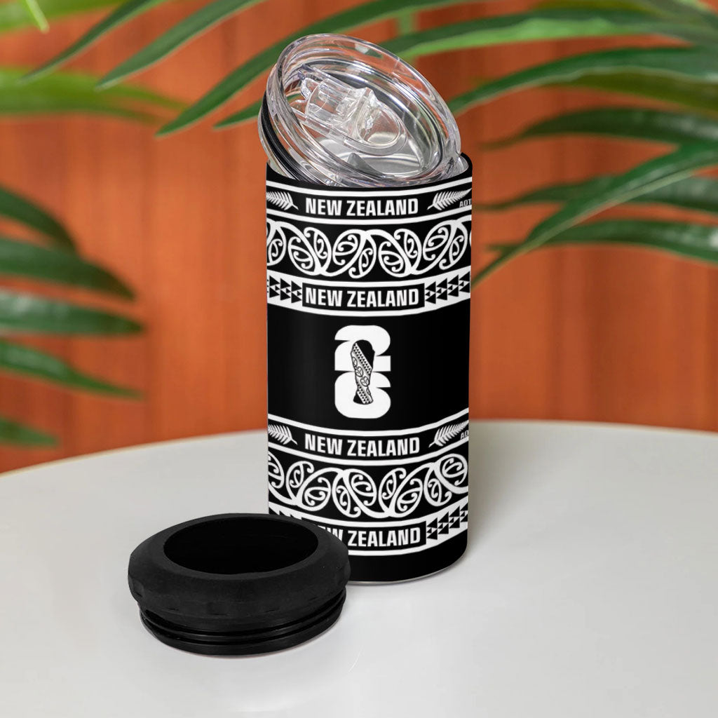 New Zealand Football White Fern Supporter 4 in 1 Can Cooler Tumbler LT9 - Polynesian Pride