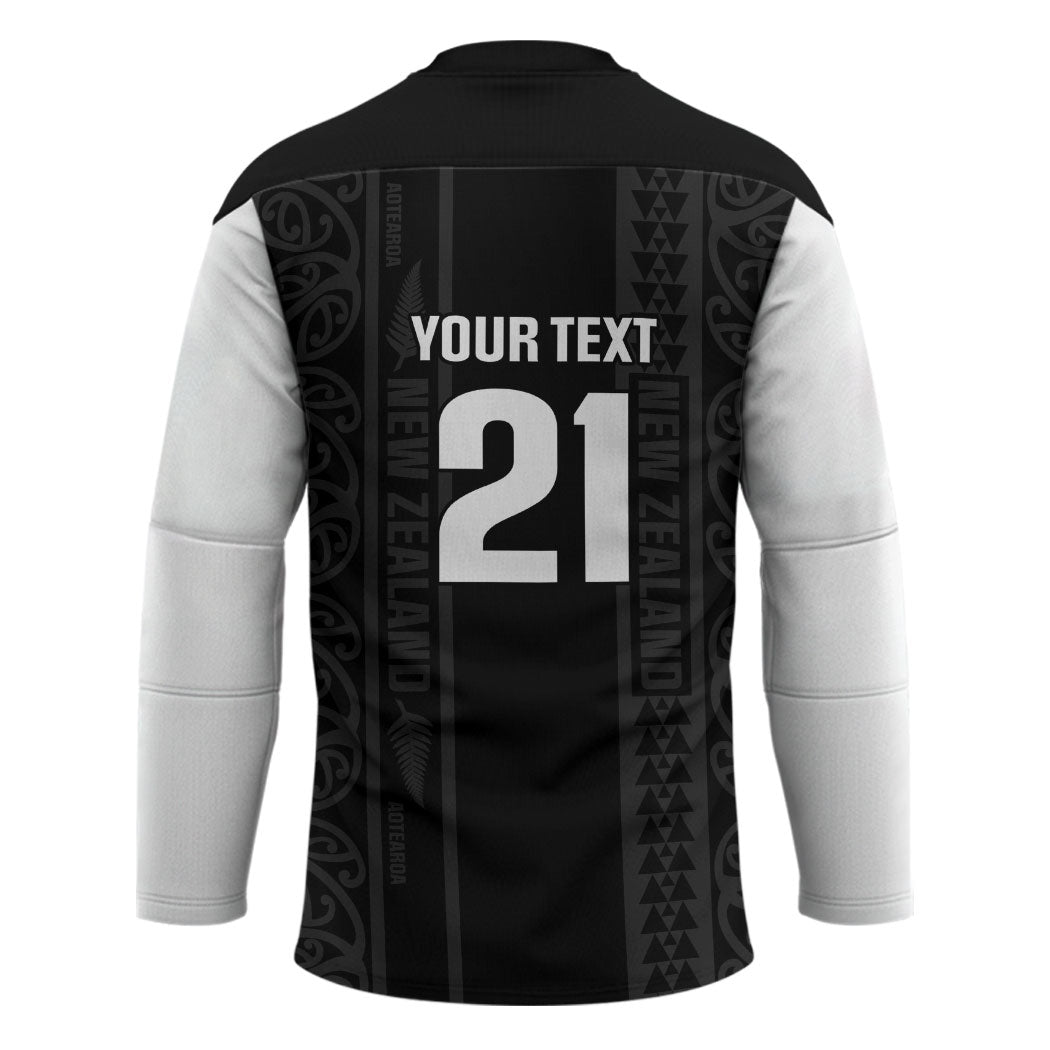 Custom New Zealand Football White Fern Supporter Hockey Jersey