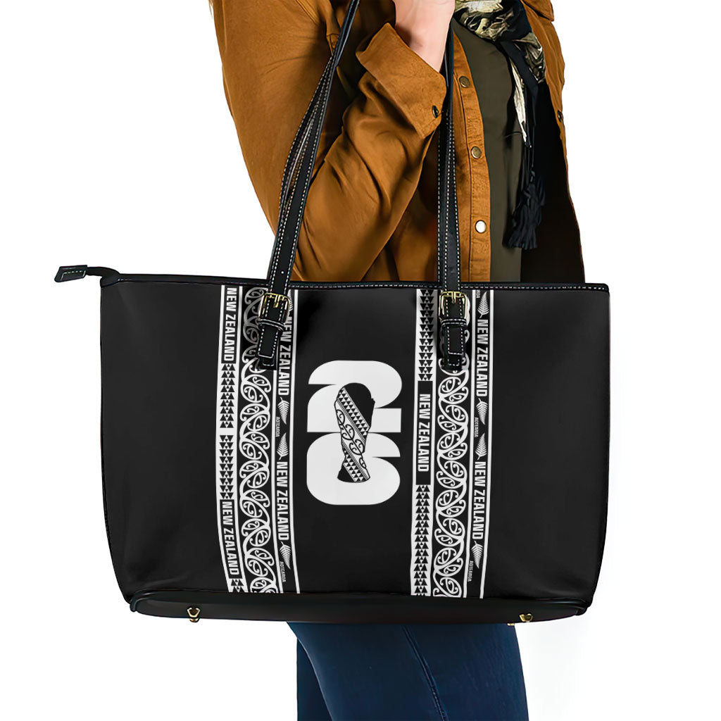 New Zealand Football White Fern Supporter Leather Tote Bag