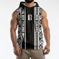Custom New Zealand Football White Fern Supporter Sleeveless Zip Hoodie