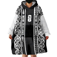 Custom New Zealand Football White Fern Supporter Wearable Blanket Hoodie LT9 - Polynesian Pride