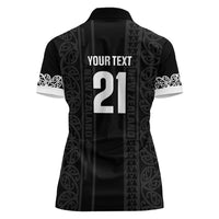 Custom New Zealand Football White Fern Supporter Women Polo Shirt LT9 - Polynesian Pride