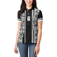 Custom New Zealand Football White Fern Supporter Women Polo Shirt LT9 - Polynesian Pride