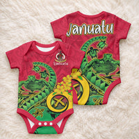 Vanuatu Islands Baby Onesie Polynesian Tattoo and Sea Turtle LT9 - Polynesian Pride