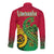 Vanuatu Islands Long Sleeve Button Shirt Polynesian Tattoo and Sea Turtle LT9 - Polynesian Pride